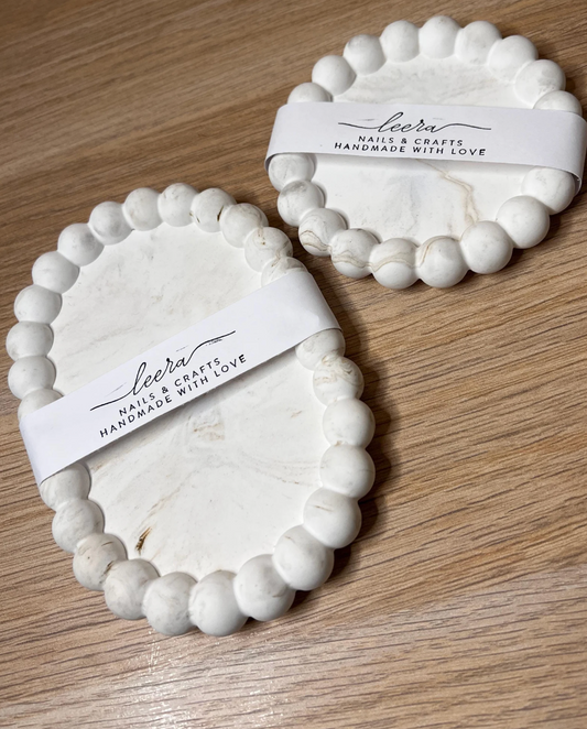 Keramik-Deko | Bubble Tablett und/oder Untersetzer | Marmor oder einfarbig | minimalistisch | wasserfest | einzeln oder als Set