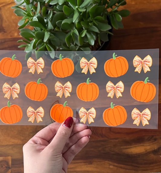 [ Doppelseitig ] 500 ml Trinkglas mit Deckel und Strohhalm | Kürbis