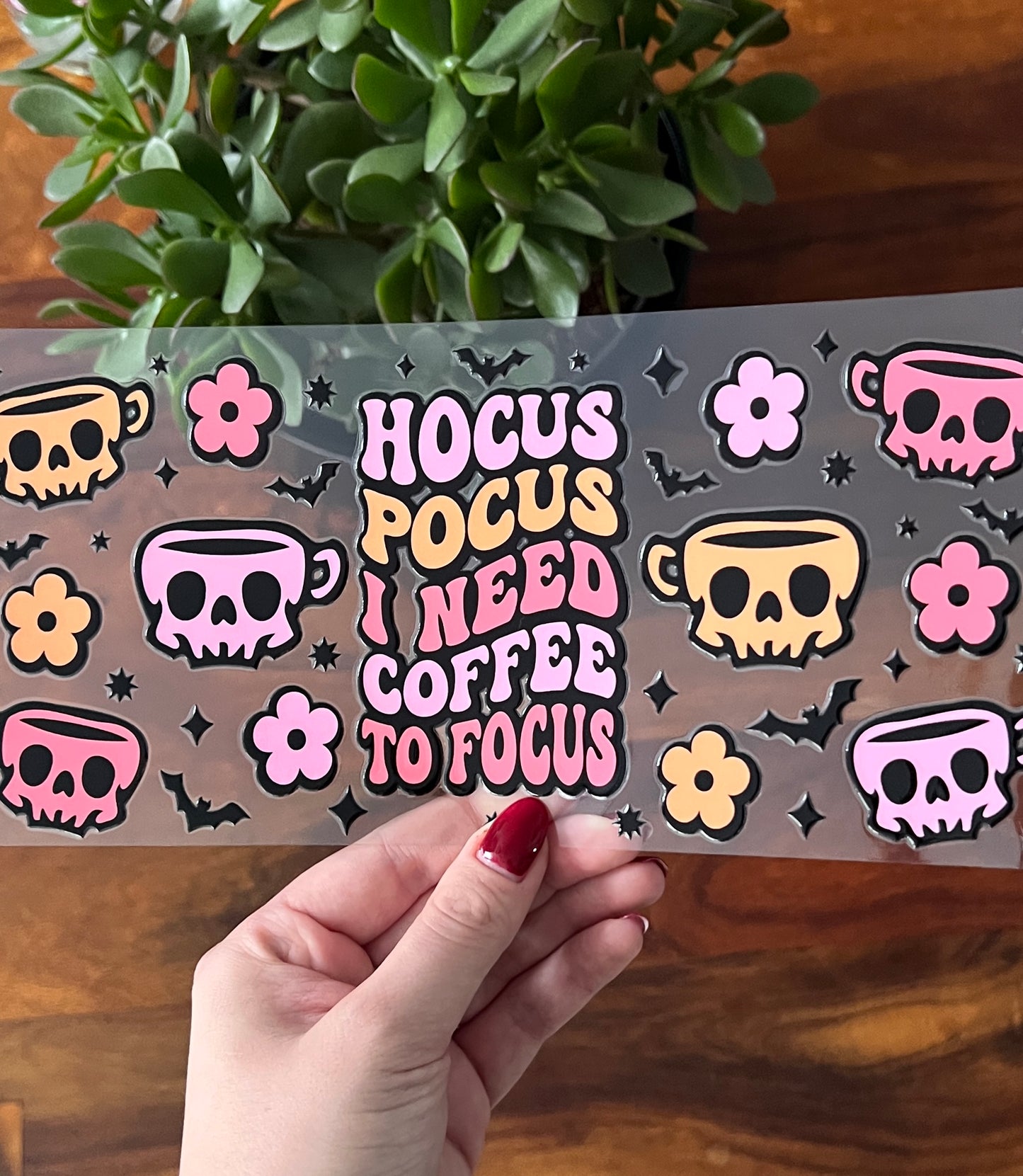 [ Doppelseitig ] 500 ml Trinkglas mit Deckel und Strohhalm | coffee to focus