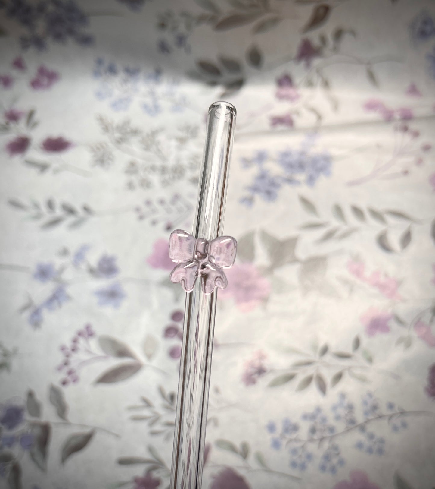 wiederverwendbare Glasstrohhalme | 3D Form Schleife | für 500 ml Glasbecher