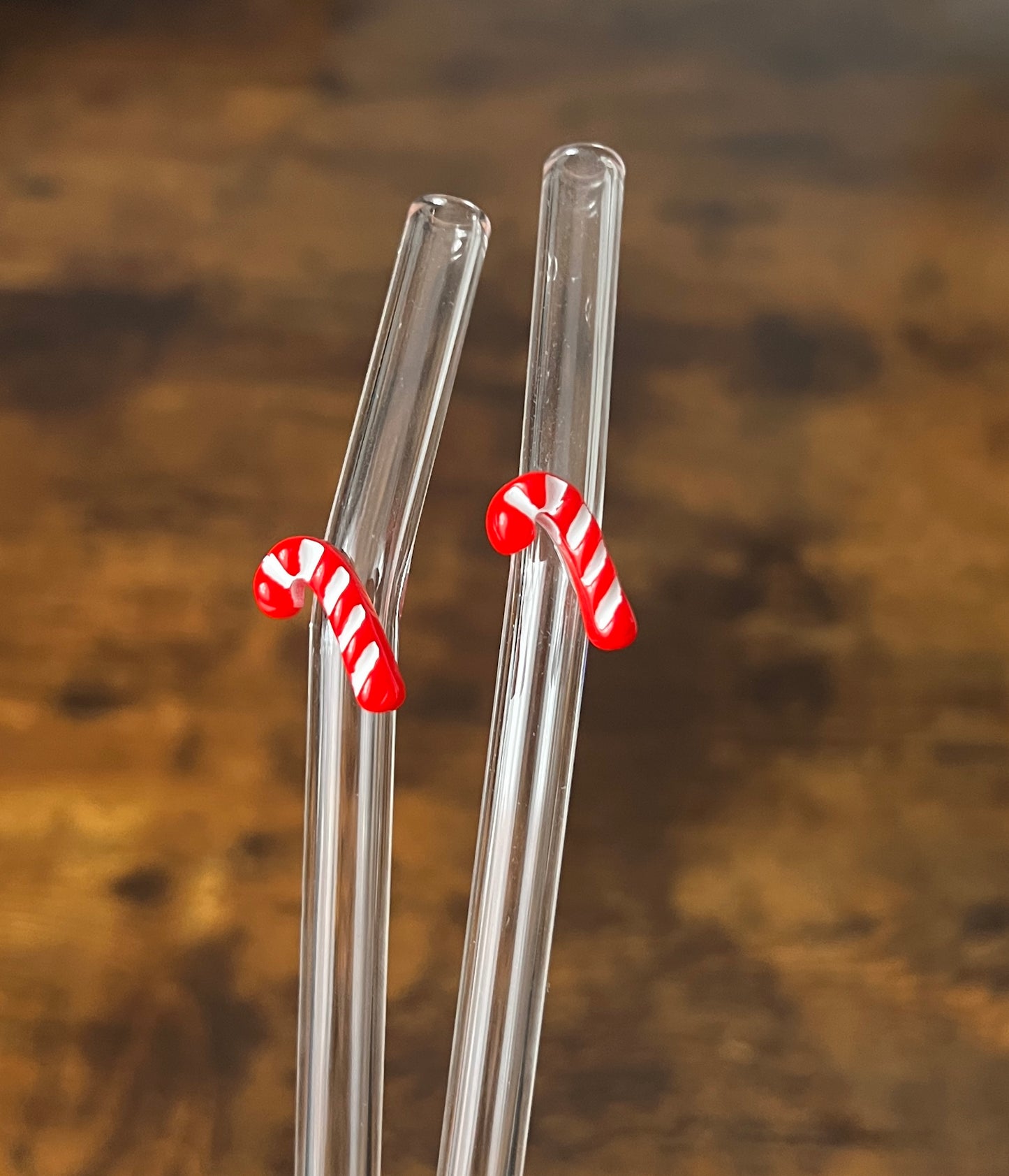 wiederverwendbare Glasstrohhalme | 3D Form Zuckerstange | für 500 ml Glasbecher