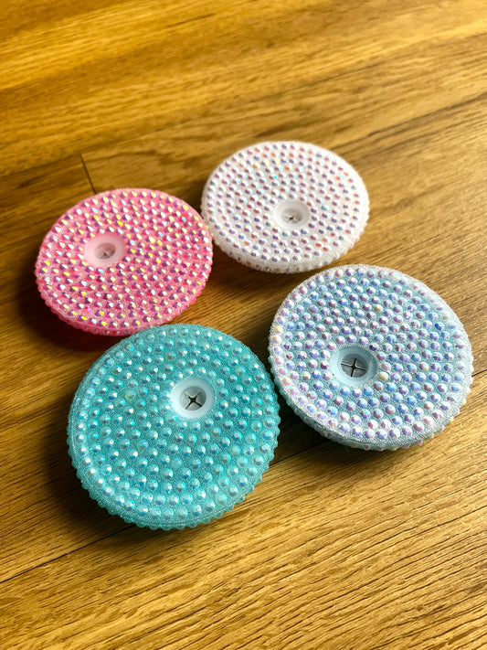 Glitzer Kunststoffdeckel verschiedene Farben für 16 oz (500ml) Trinkgläser | Zubehör für Glasbecher