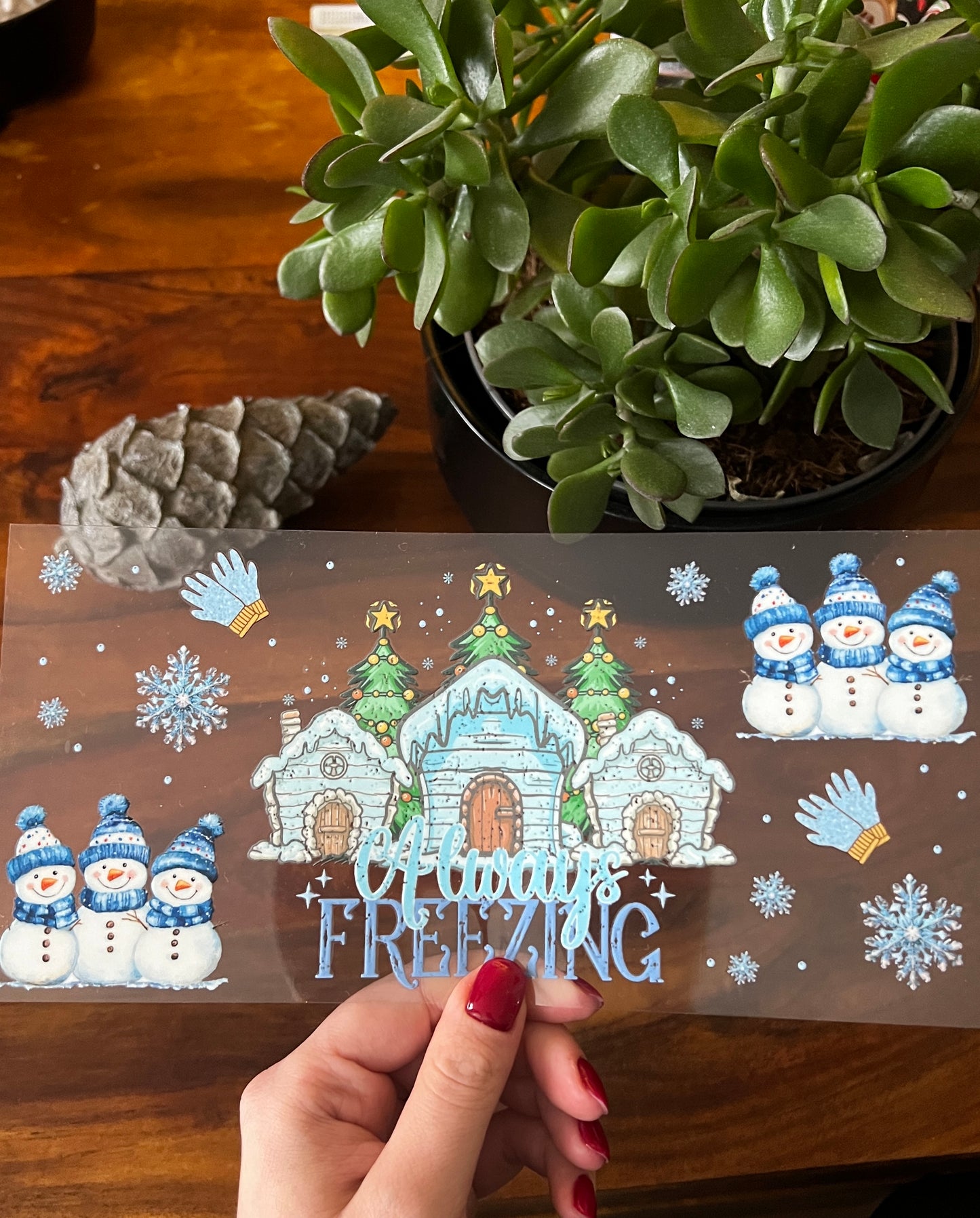 [ Doppelseitig ] 500 ml Trinkglas mit Deckel und Strohhalm | Always freezing