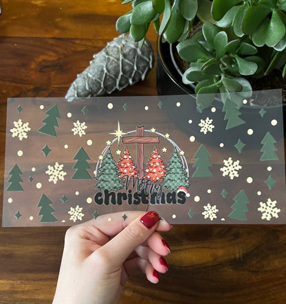 [ Doppelseitig ] 450 ml Teeglas mit Griff / Henkel | Jesus Christmas