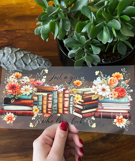 [ Doppelseitig ] 500 ml Trinkglasaufkleber | Just a girl